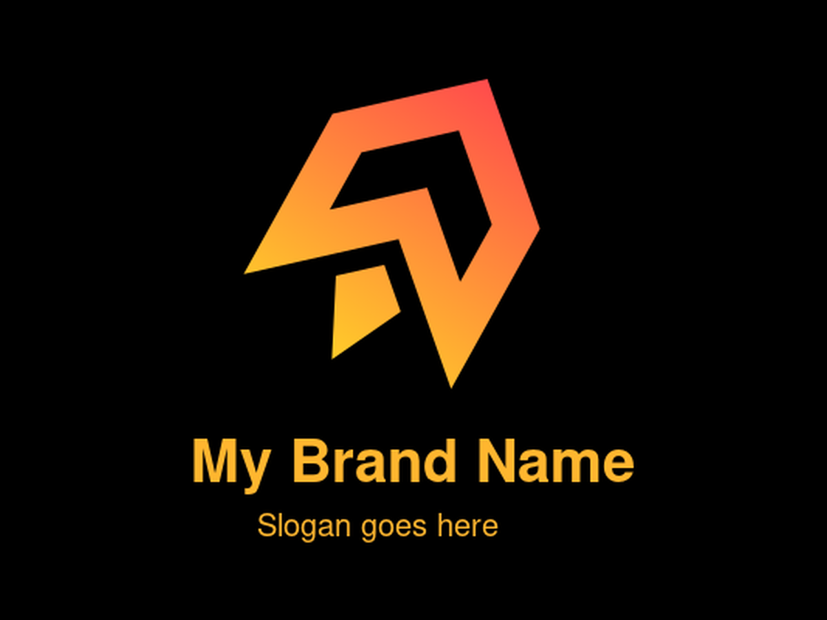 Abstract Geometric Letter A Logo - Modern Orange and Red Angular Symbol with Arrow-like Elements for Technology, Digital, Gaming, or Forward-Thinking Brands